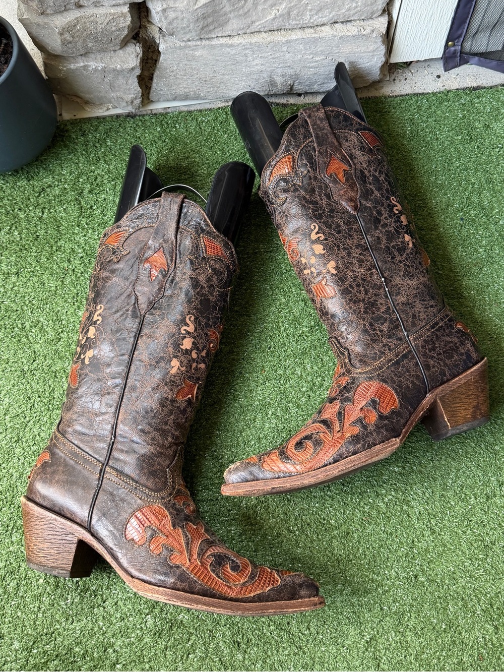 Corral Vintage Distressed Genuine Goat Skin Women’s Boots - Picture 7 of 14